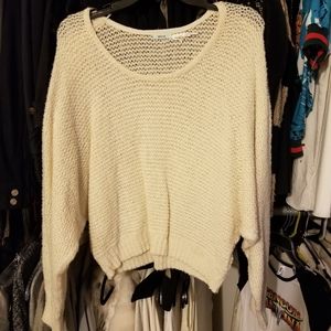 Oversized cream sweater